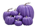 7pcs Simulated Pumpkin Glossy Paint Lightweight Creative Reusable Foam Pumpkin for Decoration Prop V1294-YM0901-3115240060513