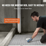 Shower Curb Kit, 1219x1828mm Shower Pan Kit with 160mm Central Drain, Lightweight EPS Shower V952-LYAZDB4872YCFXDWCV0