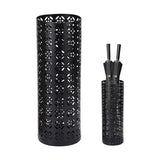 Multifunctional Black Metal Flower Storage Bucket Umbrella Holder Rack 1060x410mm V178-59213