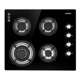 Devanti Gas Cooktop 60cm Stove Hob Black CT-GAS-4SDB-BK
