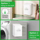Magnetic Lint Bin Laundry Room, Metal Lint Container with Lid and Brush, Wall Mounted Lint Box V1369-AZ3-W-11556