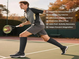 Thick Merino Wool Compression Socks for Women and Men 20-30mmHg Knee High Support Socks for Flying V1258-DP02-F-509