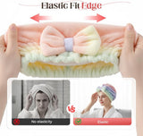 2Pcs Super Absorbent Towel Wrap for Wet, Microfiber Drying Caps, Soft and Fast Drying V1258-DP02-F-42