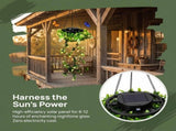2Pack Solar-Powered Milan Grass Light, Solar Lights Outdoor Waterproof, 66 LED V1107-112-91776-GRN-2PACK
