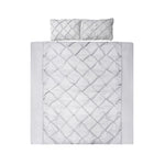 Giselle Bedding Quilt Cover Set Diamond Grey Super King QCS-DIAM-GY-SK