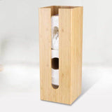 Bamboo Toilet Paper Storage - Narrow Free Standing Toilet Paper Holder Tower Organizer for Bathroom V1370-AZ4-05642