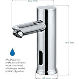 Electronic Washbasin Tap, Tap with Automatic Water Sensor, Cold V1237-ZY-715-031