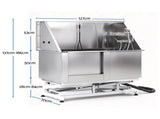 i.Pet Electric Pet Bath Tub Dog Grooming Stainless Steel Wash Station 127cm PET-DOG-BATH127-EL