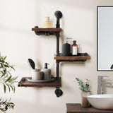 Artiss Floating DIY Pipe Shelf 3 Tiers - IVAN PIPE-84-3LVL-ADJUST