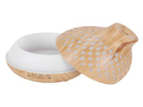 400ml Light Wood Grain Air Diffuser Electric Aroma Humidifier with Ambient Night Lamp 100240VAU V1294-YM0721-3113210017714