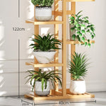 NOVEDEN Bamboo Plant Stand Rack 6 tier 7 Potted V227-6777715003060