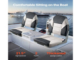 Boat Seat, High Backrest, Folding Fishing Boat Seat with Thickened Sponge Cushion & Waterproof PVC V952-ZDCZYGKB2JHHOSF4P001V0