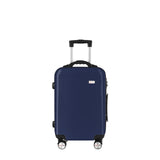 20" Digital Weighing Scale and USB Charging Port Lightweight Carry-on Luggage Suitcase Blue V915-FB3001-S-BL