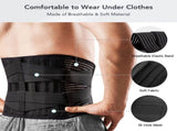 Lumbar Lower Back Support Brace Pain Relief Posture Orthosis Waist Belt Therapy V201-W12850215