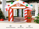 Jingle Jollys Christmas Inflatable Archwary Ginger 2.8M Illuminated Decorations XMAS-INF-GINGER-ARCH-10FT