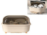 Dish Drying Box Multifunctional Space Saving Dish Drainer with Lid Cover for Kitchen Accessories V1294-YM0706-3118230174016