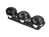 3 Heads Car Fan USB Speed Adjustable Foldable Portable Car Cooling Fan with Phone Holder for V1294-YM0901-3113250082911