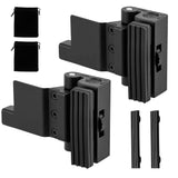2PCS Portable Door Lock, Die Cast Aluminum Alloy, Spring Loaded Latch, for Business Trip Temporary V1369-AZ3-W-12314