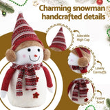 Jingle Jollys Christmas Snowman Handicraft Ornaments Party Decorations 60cm XMAS-SNOWMAN-L-WH