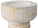 Contemporary Carved Loop Pillar Candleholder 25cm V637-92097CDL