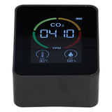 Smart Carbon Dioxide Detector USB Charging Infrared Temperature Humidity Air Quality MonitorBlack V1294-YM0901-3113210119812