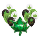 Weed Balloons Birthday Party Supplies Aluminum Foil Latex Balloon Weed Leaves Balloons Weed Party V1294-YM0523-10342041
