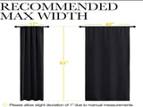 2 Pack Blackout Curtain Blinds for Bedroom, Thermal Insulated Rod Pocket Drapes for Light Blocking V1189-LC-AMZ-00223