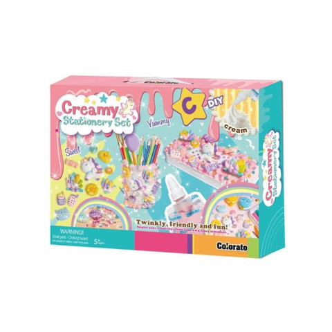 Colorato Creamy Stationery Set - Super Clay and Charms DIY Craft Kit for Kids V274-TOY-KN-TACMC25