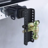 Adjustable Trailer Hitch, 25.4 cm Drop & 21.59 cm Rise Hitch Ball Mount with 5.08 cm Receiver, Solid V952-SQTQJTCB22253VXAJV0