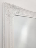 French Provincial Ornate Mirror - White - Medium 70cm x 170cm V292-MIRR-FRN009
