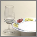 50 Pack Of 75mm White Wine Glass Dinner Lunch Plate Clip Holder - Stand Up Buffet Party - Promotion V382-50XBUFFETCLIPS