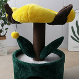 CATIO Bucket Cat House With Enchanted Flower Cat Tree V390-C7116