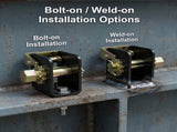 Lashing Winch, 2 Pack Lashing Truck Tie Down Winch, for 2" Webbing, Steel Bolt On V1258-DP02-C-3298