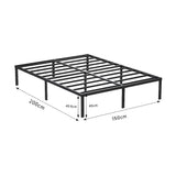 Queen Metal Bed Frame 45cm High Full Steel Base Platform V63-953271