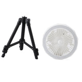 Tripod Fan Light with Tripod Folding 120&deg Oscillating Fan 4 Adjustable Wind Speeds 3 Adjustable V1294-YM0901-3113240155911