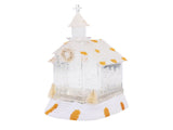 LED Lighted Xmas House Music Box USB Battery Operated Snow Frosted Glittering Village Building Xmas V1294-YM0901-3115250056411