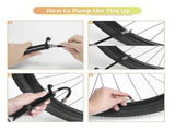 Bicycle Puncture Repair Set,portable Bicycle Tool, Tire , Air Pump Bicycle Tool Kit V1308-DSZKI-1396