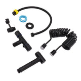 Bathroom Handheld Bidet Sprayer Kit Bidet Toilet Sprayer with Hose for Women Feminine Wash Black V1294-YM0703-3112230002211