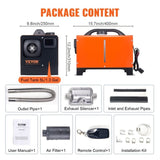 VEVOR Diesel Air Heater, 12V 8KW All-on-one Diesel Heater with Remote Control and LCD Display, 5L V952-ZCJRQWS12V8KWDYJVV9