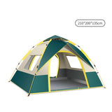 Dark Green 3-4 Person Lightweight Camping Tent UV Protection Silver Coated, Dual V888-ELOSUNG11292