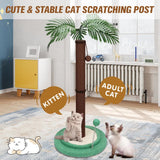 VaKa Cat Tree Scratching Post Large Palm Tree Cat Post Dangling Balls Cat Toy V465-51029