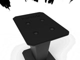 Kanto SX22 22" Tall Fillable Speaker Stands with Isolation Feet - Pair, Black V398-KO-SX22