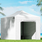 Instahut Gazebo 3x4.5 Pop Up Marquee Folding Tent Wedding Gazebos Camping Outdoor Shade Canopy White GAZEBO-C-3X45-DX-WH