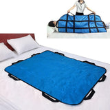 Positioning Bed Pad with Handles,48" 40" Transfer Sheet for Repositioning,Turning and V1107-108-01766-BLU-2PACK