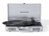 Crosley Cruiser Bluetooth Portable Turntable Crosley Turntable Stand Bundle - Silver V398-CR8005FST-SI4