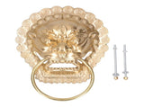 Antique Door Knocker Handle Brass Double Door Handle for Wooden Courtyard Side Door V1294-YM0901-3114210089211