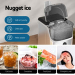 Devanti Ice Maker Machine 15kg Nugget Ice Cube IM-ZB15NB-SS