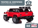 Kahuna Licensed Toyota FJ-40 Electric 2-Seat Kids Ride On Car by Kahuna - Red CAR-TYT-FJ40-RD