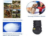 4 Pack Protective Dog Boots, Waterproof Dog Shoes for Medium and Large Dogs Black 1 V1237-ZY-528-234