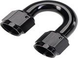 6AN Female to 6AN Female 180 Degree Swivel Coupler Union Fitting Adapter Aluminum Black V1258-DP02-WO-753